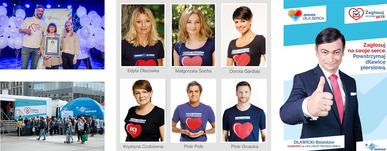 Kampania Servier dla Serca, czyli troszczymy się o serca Polaków. Media.